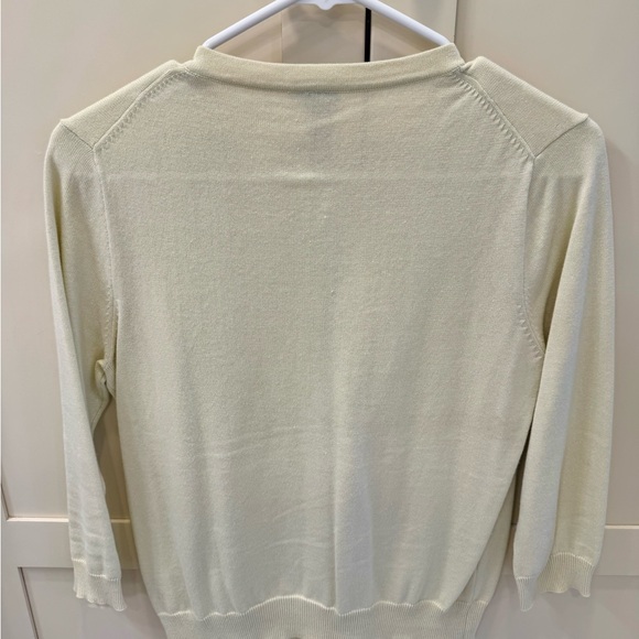 DownEast Ivory Cardigan with Petal Accents - Picture 4 of 4